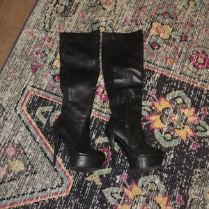 Steve Madden knee high black boots